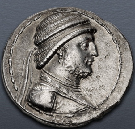Arsakes X, 122-121 BCE  (Seleukeia on the Tigris mint - AR Tetradrachm)